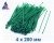 Хомут пластиковый, размер 4х200 мм,100шт,зеленый