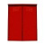 Шкаф для газовых баллонов красный (на 2 баллона разборный)